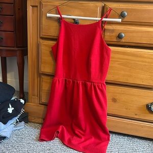 Red summer dress